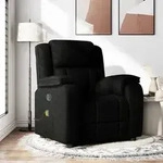 vidaXL Massagesessel Schwarz Stoff