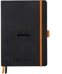 Rhodia Goalbook A5 120 Bl 90g wei&szlig;, Dot/punktkariert Schwarz 117571C