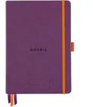 Rhodia Goalbook A5 120 Bl elfenbein 90g, Dot/punktkariert Violett 118780C