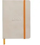 Rhodia flexibles Notizbuch A6 72 Bl liniert, Papier elfenbein 90g, Beige 117305C