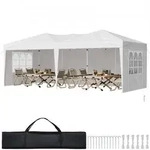 VEVOR Pavillon Faltpavillon, 5,9 x 2,96 x 2,65 m, Festzelt, Gartenzelt mit