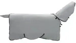 vidaXL Pferdedecke Hellgrau und Rosa 85 cm Polyester