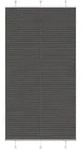 vidaXL Plissee Schwarz 110x200 cm Stoffbreite 109,4 cm Polyester