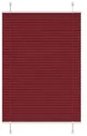 vidaXL Plissee Bordeauxrot 95x150 cm Stoffbreite 94,4 cm Polyester