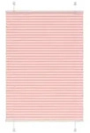 vidaXL Plissee Rosa 100x150 cm Stoffbreite 99,4 cm Polyester