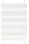vidaXL Plissee Wei&szlig; 100x100 cm Stoffbreite 99,4 cm Polyester