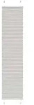 vidaXL Plissee Hellgrau 40x200 cm Stoffbreite 39,4 cm Polyester