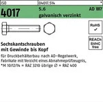 Sechskantschraube ISO 4017 VG M10x 60 5.6 AD W7 galv.verz. 100 St&uuml;ck
