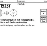 Tellerschraube DIN 15237 6-ktmutter M12x 40 3.6 100 St&uuml;ck