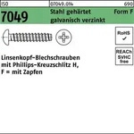 Blechschraube ISO 7049 LIKO Zapfen/PH F 5,5x16-H Stahl geh.galv.verz. 500St.