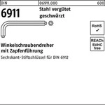 Winkelschraubendreher DIN 6911 6-kt Zapfen SW 6 M8 Stahl verg&uuml;tet geschw. 50St.