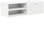 vidaXL Holzschrank Wandmontiert Wei&szlig; 100,5 x 39 x 30 cm Holzwerkstoff