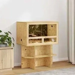 vidaXL Terrarienbasis Braun 80 x 50 x 50 cm OSB