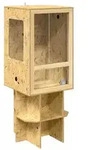 vidaXL Terrarium Braun 50 x 50 x 130 cm OSB