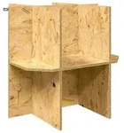 vidaXL Terrarienbasis Braun 50 x 50 x 50 cm OSB