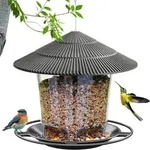 Vogelfutterspender Wetterfest Vogelhaus Aufh&auml;ngen Transparent 1,4kg