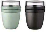 Mepal | Lunchpot Ellipse Mixed | Nordic Sage + Nordic Black | M&uuml;slibecher to...