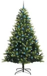 vidaXL K&uuml;nstlicher Klapp-Weihnachtsbaum mit 300 LEDs Gr&uuml;n 240 cm