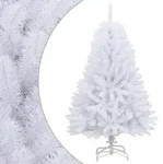 vidaXL K&uuml;nstlicher Weihnachtsbaum Klappbar mit St&auml;nder Wei&szlig; 120 cm