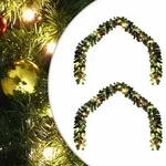 vidaXL Weihnachtsgirlande mit 600 LEDs 2 pcs Gr&uuml;n PVC