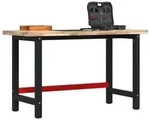 vidaXL Werkbank 140x60x83 cm Massivholz Akazie Rechteckig