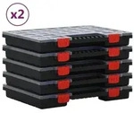 vidaXL Sortimentsk&auml;sten 10 Stk. 40x30x5 cm Polypropylen