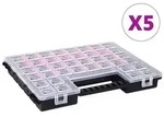 vidaXL Sortimentsk&auml;sten 5 Stk. Verstellbare Trennw&auml;nde 385x283x50 mm