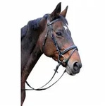 Kerbl Trensenzaum Classic Leder Schwarz Warmblut 326139
