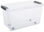 plast team Aufbewahrungsbox PROBOX mit Rollen, 70 Liter