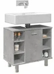 vidaXL Badezimmerschrank Betongrau 60x32x53,5 cm Holzwerkstoff