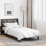 vidaXL Winterbettdecke Wei&szlig; 155 x 200 cm 105gsm Pfirsich-Polyester