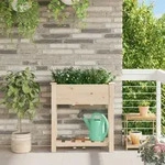vidaXL Pflanzkasten mit Ablage 71x37x76 cm Massivholz Tanne