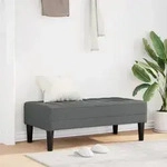 vidaXL Bank Dunkelgrau 113x57x39 cm Stoff