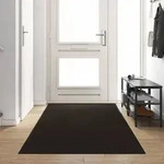 vidaXL Fu&szlig;matte Rechteckig Schwarz 120x400 cm