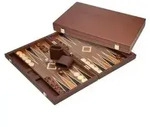 1736 - Backgammon Polyegos, gro&szlig;, Kunstleder