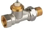 "Resideo Thermostatventilk&ouml;rper SX Messing vernickelt, Durchgang, 3/4""