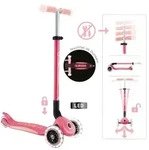 GLOBBER ELITE GLOW LIGHTS pastellrosa, mit Leuchtrollen und Glow-Effekt