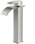 Wasserhahn Bad Wasserfall Waschtischarmatur Energiesparend Brushed