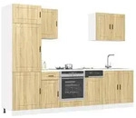 vidaXL 7-tlg. K&uuml;chenschrank-Set Porto Sonoma-Eiche Holzwerkstoff