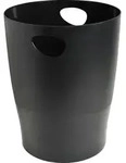Exacompta 8x Papierkorb Ecobin, 15 Liter, ECOBlack - Schwarz - 453014D