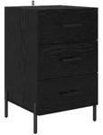 vidaXL Nachttisch Schwarz Eichen-Optik 40 x 40 x 66 cm Holzwerkstoff