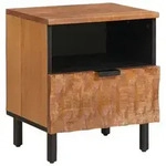 vidaXL Nachttisch Braun 40 x 33 x 46 cm Massivholz Mango