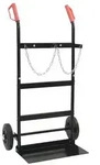 vidaXL Handwagen Schwarz und Rot 63 x 43,5 x 110 cm Stahl
