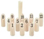 vidaXL 13-tlg. Kubb-Spielset mit Tragetasche Massivholz Kiefer