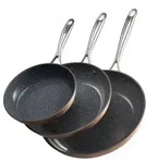 VEVOR Bratpfannen Set 3-tlg. (20 / 27 / 30 cm), Hochleistungs-Bratpfannen aus