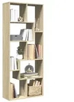 vidaXL Raumteiler-B&uuml;cherregal Sonoma-Eiche 67x25x161,5cm Holzwerkstoff