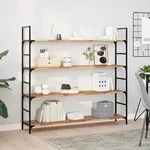 vidaXL Schweberegal 160x30x2 cm Massivholz Akazie &Ouml;lbehandelt