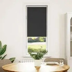 vidaXL Verdunkelungsrollo Schwarz 55x150 cm Stoffbreite 50,7 cm