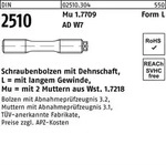 Schraubenbolzen DIN 2510 Dehnschaft/2Muttern LM 24x 95 Mu 1.7709 1 St&uuml;ck
