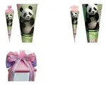 "ROTH Schult&uuml;te "Panda", eckig, 850 mm, mit Glitzerborte"